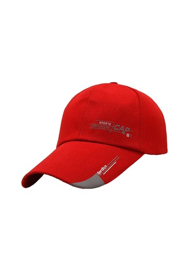 Erkekler İçin Ayarlanabilir Beyzbol Şapkası, Golf Ve Koşu Sporlarına Uygun Rahat Kullanımlı Beyzbol Kaskı, Açık Kırmızı Renkli Outdoor Spor Başlığı Kırmızı