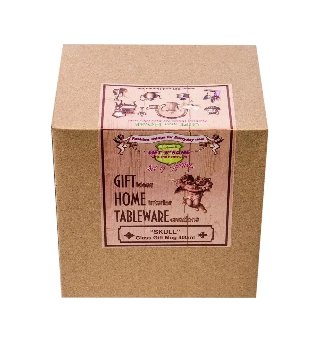 Gift'n'home 500 Ml Bira İçin Kafatası Şeklinde Bira Bardağı 6611964 Beyaz