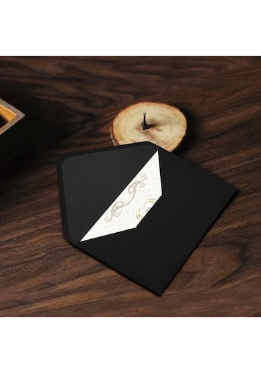 Roco Paper Siyah Minik Zarf 7x9 Cm 50 Adet