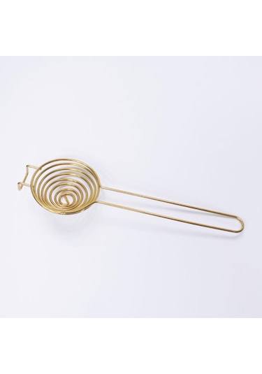 Spiral Paslanmaz Çelik Yumurta Akı Ayırıcı Taşınabilir Yumurta Sarısı Ayırıcı Bölücü Uzun Saplı Mutfak Malzemeleri İçin Yumurta Aletleri Altın