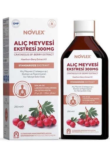 Novlex Alıç Meyve Eki ve Piperin 250 ML