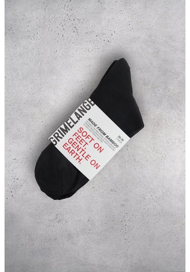 Brıege Yarım Konç Düz Bamboo  Kadın Soket 3'lü Paket Siyah Çorap