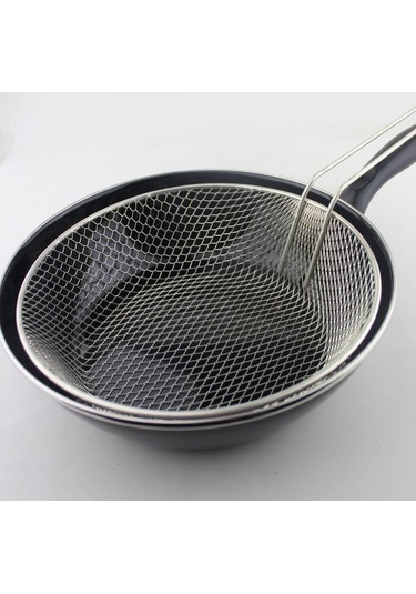 Alev Alv010 Telli Lüks Fritöz Wok Tava Siyah