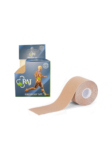 Raj Kinesio Tape  Sporcu Bandı Bej 5 M x 5 CM
