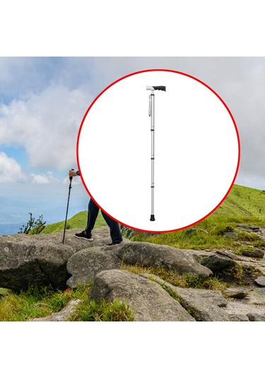 Suntek Trekking Direği Teleskopik 3 Eklemli Yürüyüş Gümüş Gümüş