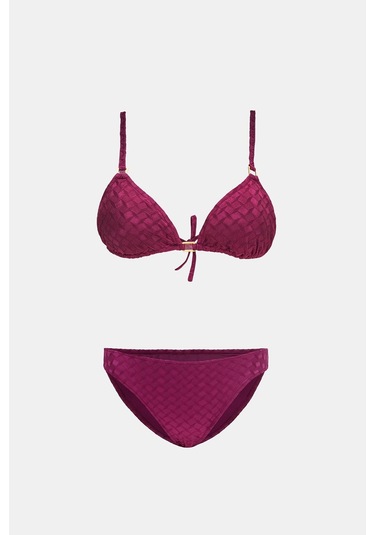 Olympos Mor Dolgusuz Toparlayıcı Bikini Takım Mor