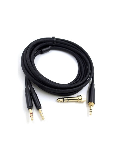 Sones Beyer T1 2./3. Nesil T5 / Amiro Dengeli Kulaklık Kablosu 3,5 Mm + 6,35 Mm Adaptör