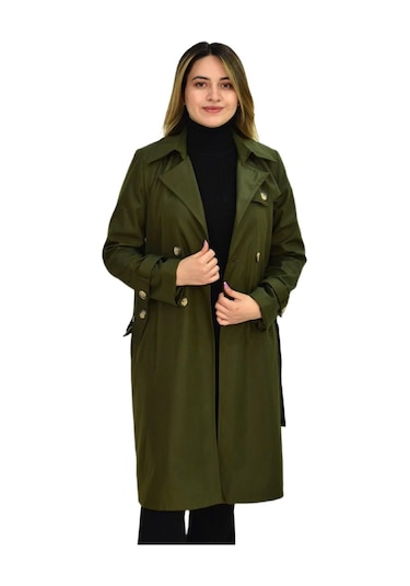 Kadın Kemerli Trençkot K3064 Bgl-st03286 001