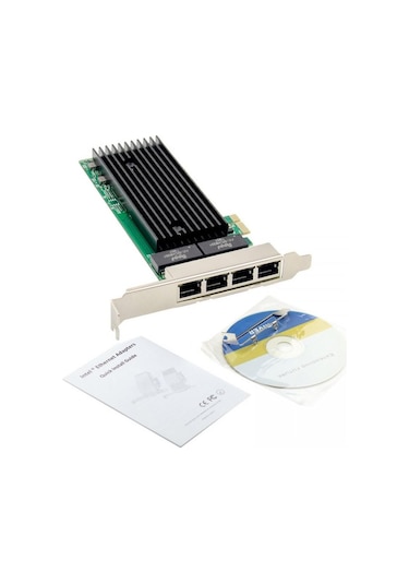 Pcı e x1 4 port Gigabit ethernet ağ kartı 10/100/1000