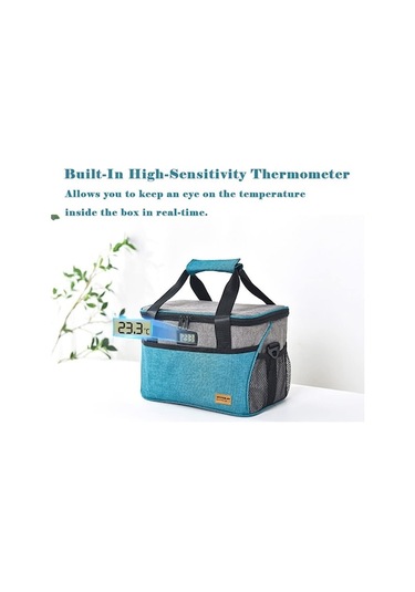 Jzcat- Piknik Yalıtımlı Çanta-15l Soğuk Çanta Sıcaklık Siyah