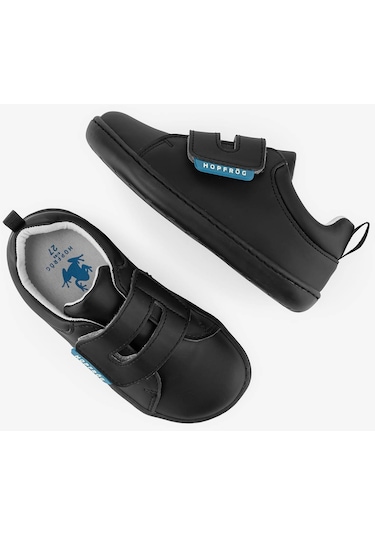 Smart Walker Casual Süper Mat Siyah Barefoot Çocuk Ayakkabı Siyah