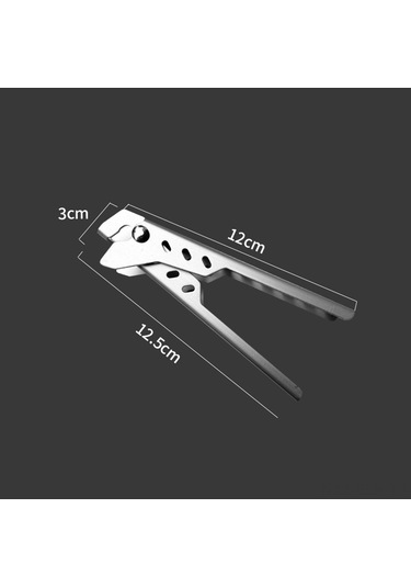 Xindoker Alüminyum Kapak Tutucu - Isıya Dayanıklı, Fırın Ve Tencere Taşıma Aracı 12.5x3 Cm Gümüş