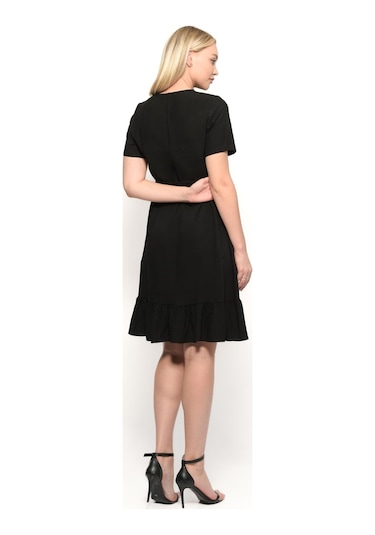 Kadın Önden Düğme Detaylı Yazlık Midi Elbise 4437/105 001