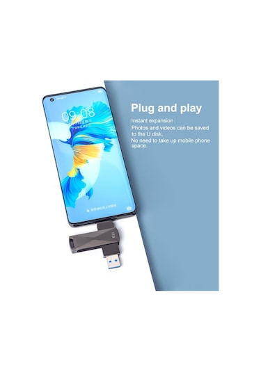 Vkemall Type-c Ve Usb 3.0 Çift Arayüzlü 1tb Yüksek Kapasiteli Hızlı Flash Bellek - Akıllı Telefon Ve Bilgisayar Uyumlu