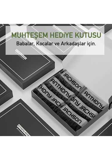Anthony Jackson Likralı 6'Lı Kutu Premium Erkek Boxer Lucıo