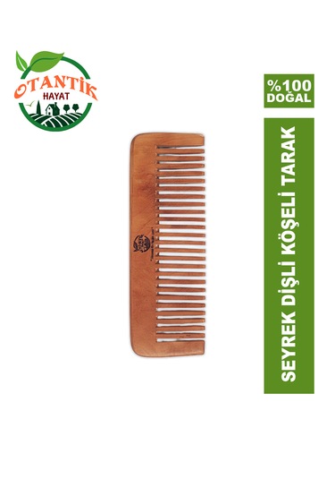 Otantik Hayat Ahşap Seyrek Dişli Tarak 15 x 5.5