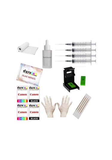 Mertınk Hp Deskjet 2700/hp 2720 Yazıcı Uyumlu Hp 305 Kartuş Dolum Seti 500ml Siyah+3x100ml