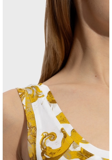 Versace Jeans Couture Bayan Elbise 76hao9b6 Js291 G03 Beyaz-gold Altın - Beyaz Versace Jeans Couture Bayan Elbise 76hao9b6 Js291 G03 Beyaz-gold Altın - Beyaz