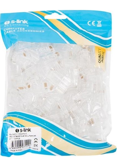 S-Link Yeni Nesil Pense+50 Adet Yeni Nesil Cat6 Jak 8P8C/Rj-45. 6