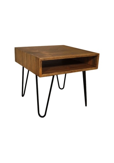 Albit Masif Ahşap Yan Sehpa