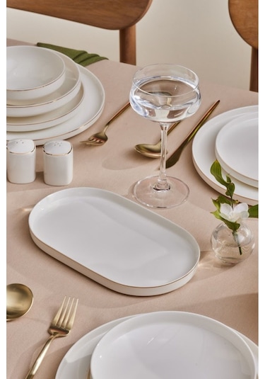 Karaca  Stream Bone Light Bach 29 Parça 6 Kişilik Yemek Takımı Gold