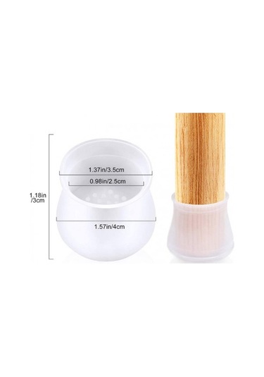 Masa Ve Sandalye Ayak Koruyucu Silikon 12 Adet Renkli