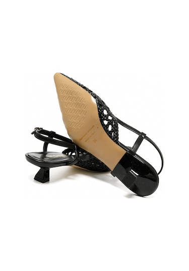 Black Topuklu/ Stiletto Kadın 1971007 Nacree Trecc Capra Nero Black Siyah