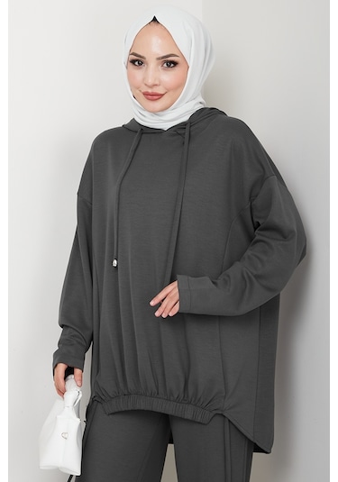 Aris Oysho Tunik Pantolon İkili Takım 1611 - Antrasit Antrasit