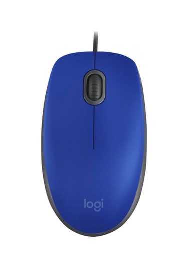 Yulong Logitech M110 Sessiz Tam Boyutlu Kablolu Optik Mouse Mavi 910-005922