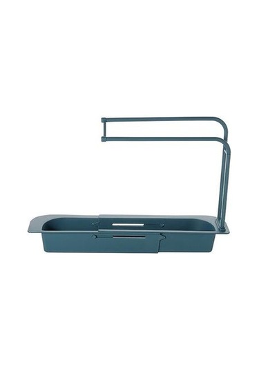 Teleskopik Lavabo Depolama Raf Ayarlanabilir Tahliye Raf Mutfak Yıkama Bezi Sünger Tutucu Raflar Ve Amp Tutucular 19 x 7 CM