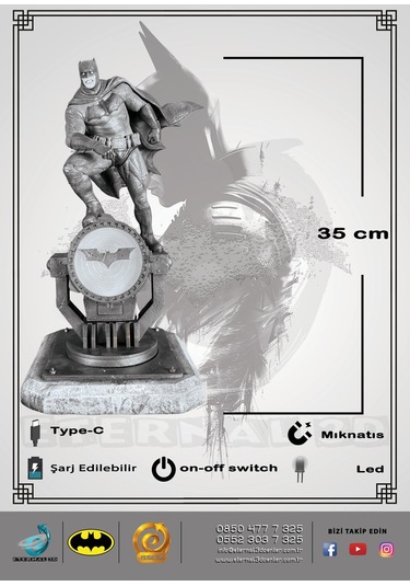 Batman Bat Signal Işıklı -408