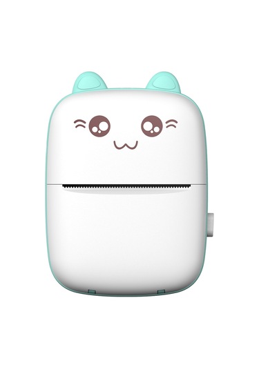 Skycity Mavi Mini Isı Yazıcı - Bt Bağlantılı Cep Boyutlu, 200dpi, Hata Notu-fotoğraf Yazdırma, 1000mah Pil, 1 Adet Kağıt İçerir