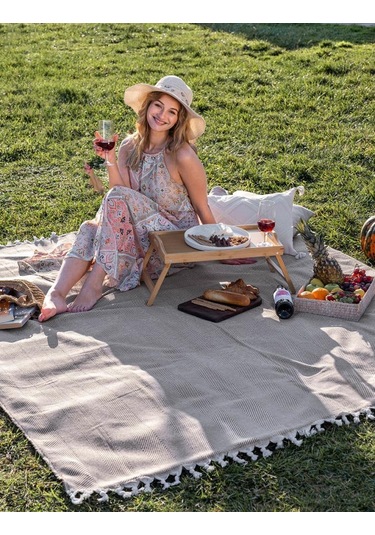 Battaniye Pamuk Miren 180x200 Cm Kahve