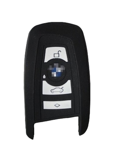 Bmw Uyumlu Silikon Kılıf F30 F20 F10 - 4 Buton Smart Siyah Renk