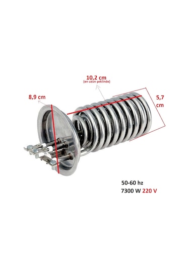 Aura Microcontrol Elektrikli Şofben Rezistansı 7300 W 220 V Ölçüy