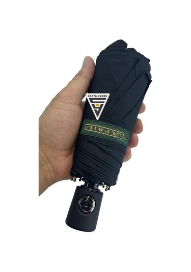 April A-210g A6 Süper Mini 8 Telli Tam Otomatik Şemsiye Siyah