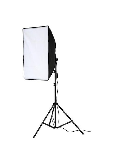 Softbox Sürekli LED Işık Tek Duylu 50 x 70 CM Tekli Set