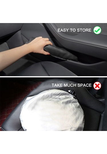 Youtek Tesla Model 3/y İçin Katlanabilir Güneşlik Şemsiye, Güneşten Koruma Ve Isı Yalıtımı Sağlar