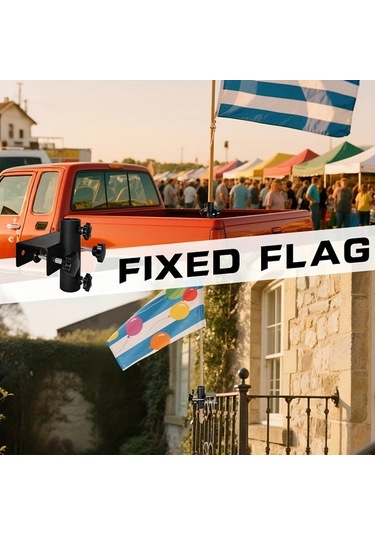 Chuangyinshop Siyah Ağır Hizmet Açık Hava Şemsiye Kelepçesi - Aletsiz Kurulum, Ayarlanabilir Yükseklik Siyah