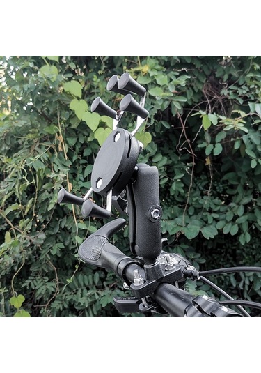 Kartal Pençeleri X-tipi Altı Pençeli Metal Cep Telefonu Geri Klip Bisiklet Motosiklet Cep Telefonu Tutucu Yeşil Yeşil