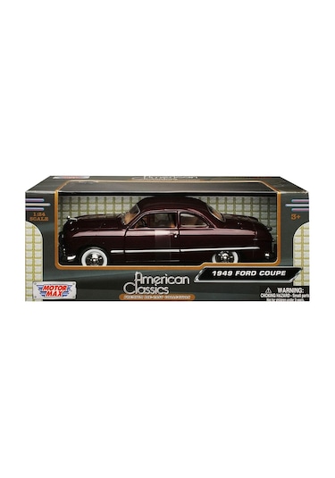 Motormax 1949 Ford Coupe Bordo 1 / 24 Ölçek Model Araba