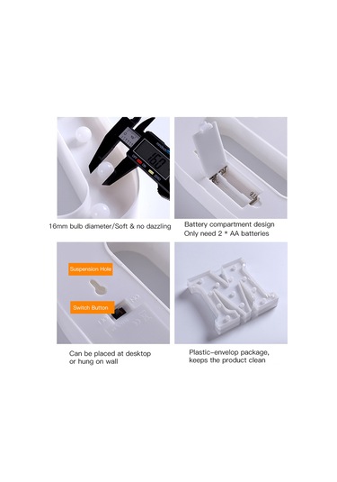 Shineyee Led Harf Işığı Q - Pvc Malzeme, Isı Beyaz Işık, Ev/parti Dekorasyonu, 3v Pil Beslemeli Pil Dahil Değil Diğer