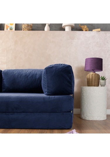 Argimo Godila Çok Amaçlı Sofa Çift Kişilik Yatak Koltuk Lacivert