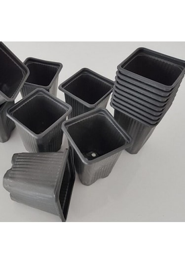 Thermoform Kare Saksı 50 Adet 9 Cm