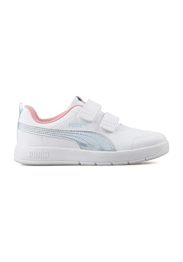 Puma Courtflexv3 Space Belle V Ps Çocuk Günlük Ayakkabı 40434501 Beyaz Beyaz