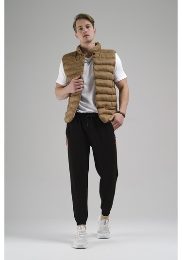 Tobia Slim Fit Cepli Dolum Süet Erkek Yelek