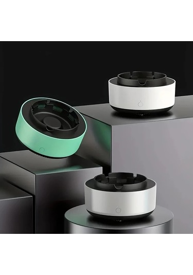 Dashanshop Taşınabilir Şarjlı Hava Temizleyici & Akıllı Kül Tablası - Yeşil