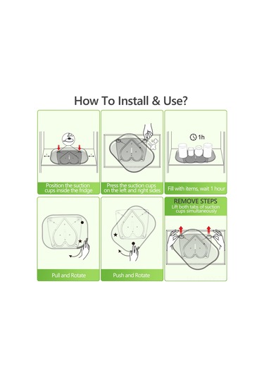 Yaleker Büyük Boy Buzdolabı Organizer: 360 Döner Pc Malzeme, Yemeklik/perde Dolabı İçin, Yağlık-baharat-gıda Saklama, Kaymazzlazım Şeffaf