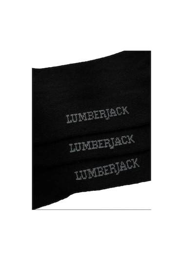 Lumberjack Wb Deborah 32ptk1 4pr Unisex 3 Lü Patik Çorap Siyah