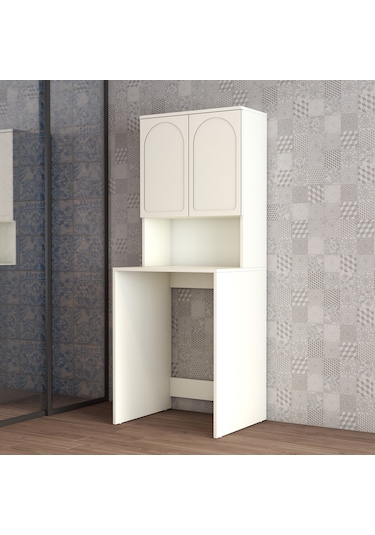 Lyon Çamaşır Makinesi Dolabı V102 - Krem Krem